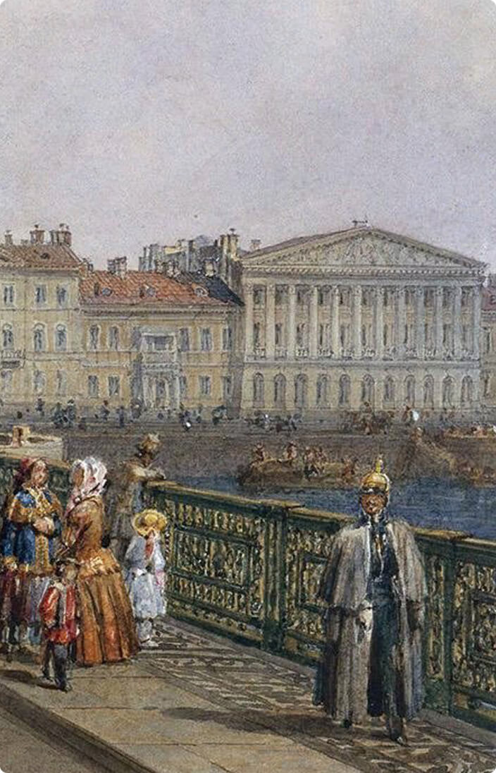 Благовещенский мост. 1851
